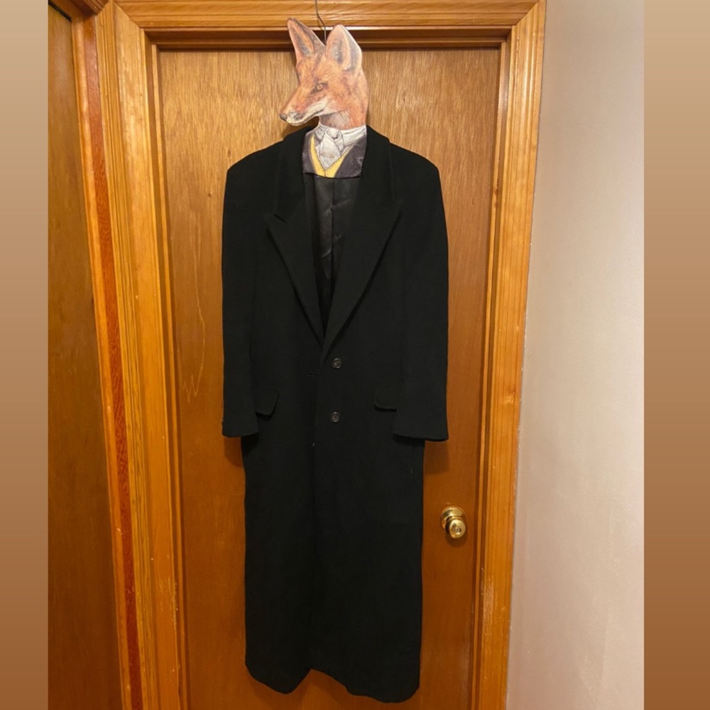 Vintage wool Burberry coat.